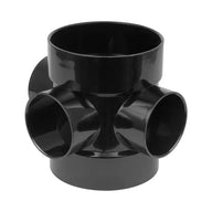 Soil 3 Way Short Boss Pipe 63mm Black (SSBPBL)