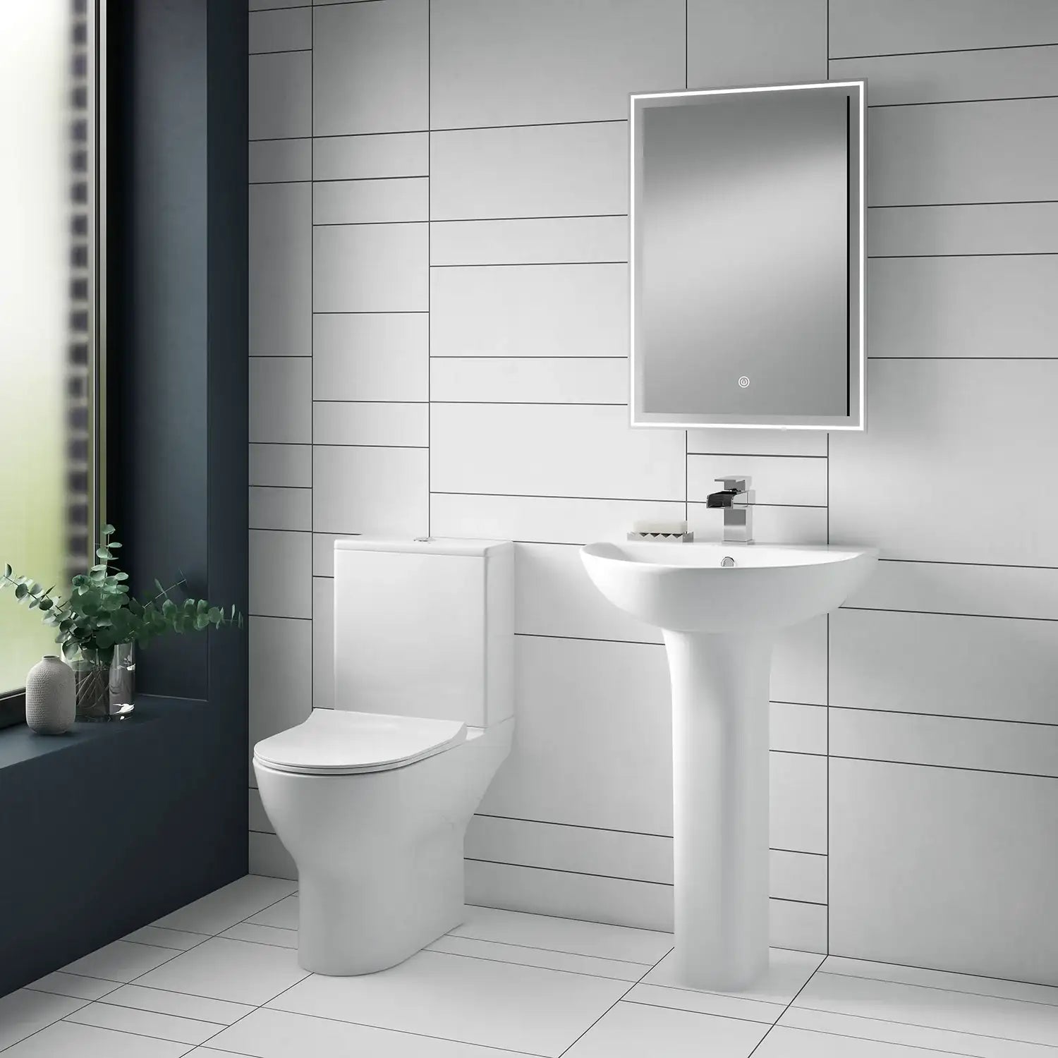 Freya Rimless Modern Bathroom Suite