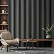 Slate Grey Acoustic Slat Wall Panel 2400 x 600mm