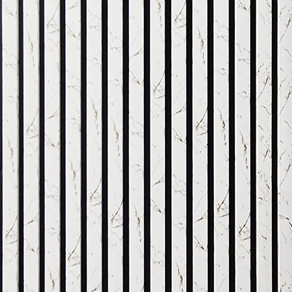White Marble Acoustic Slat Wall Panel 2400 x 600mm