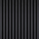Dark Stone Acoustic Slat Wall Panel 2400 x 600mm