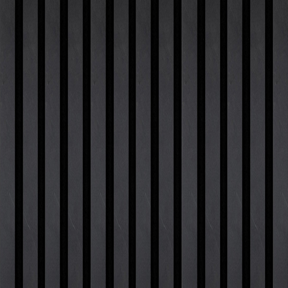 Dark Stone Acoustic Slat Wall Panel 2400 x 600mm