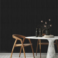 Dark Stone Acoustic Slat Wall Panel 2400 x 600mm