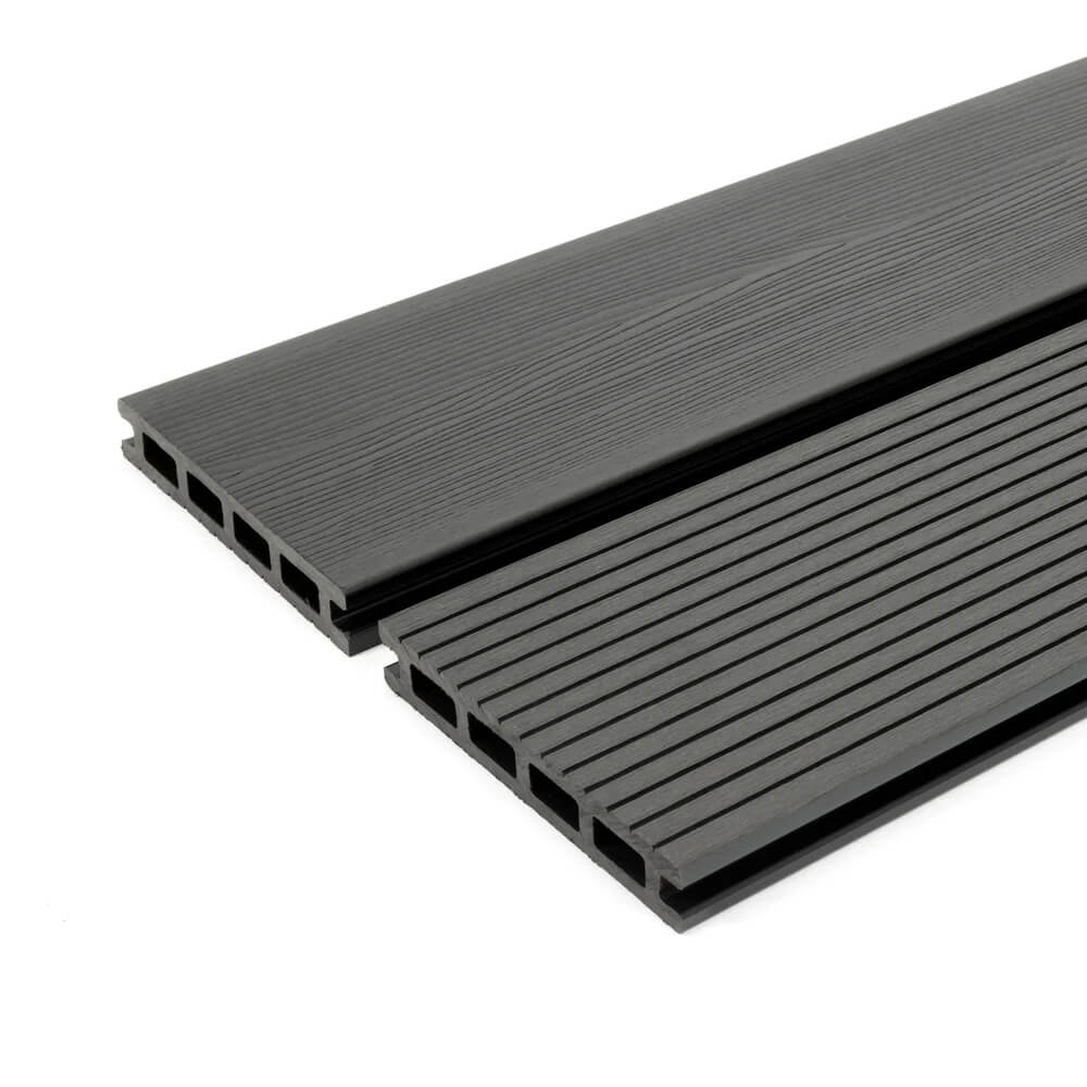 Saige Charcoal Composite Decking Board 137x23mm x 3.6m