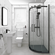 Bathroom  SHOWER PANEL WHITE MARBLE GLOSS 1m x 2.4m 10mm