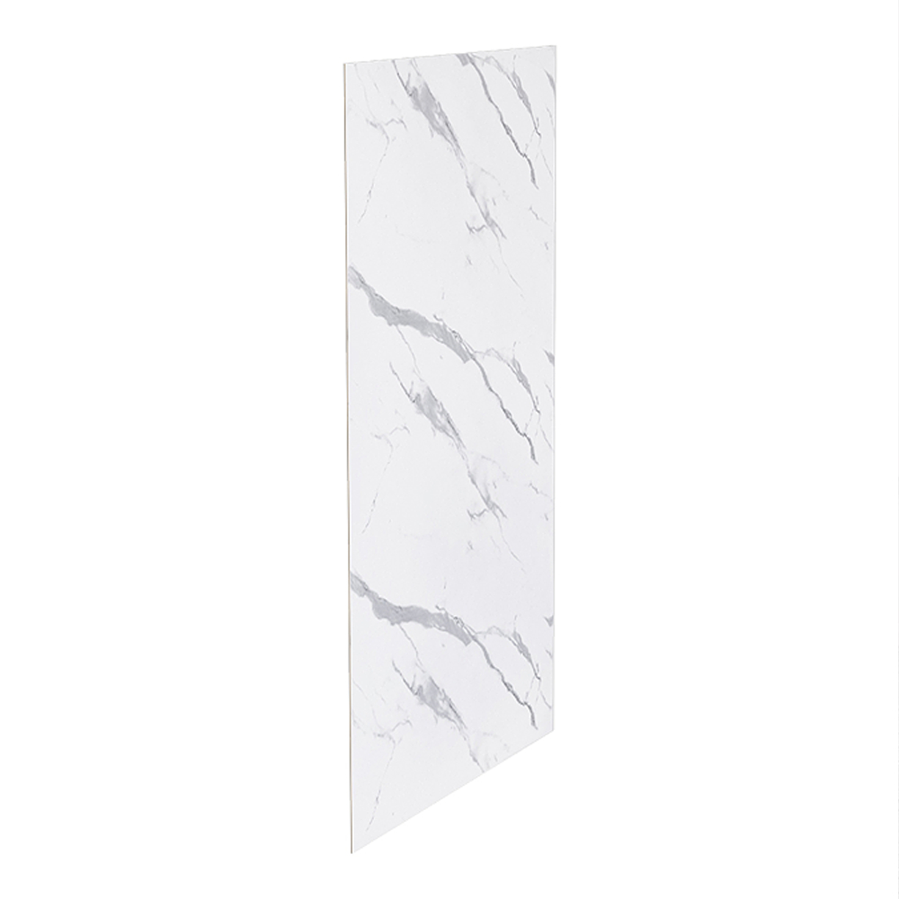 Bathroom  SHOWER PANEL WHITE MARBLE GLOSS 1m x 2.4m 10mm