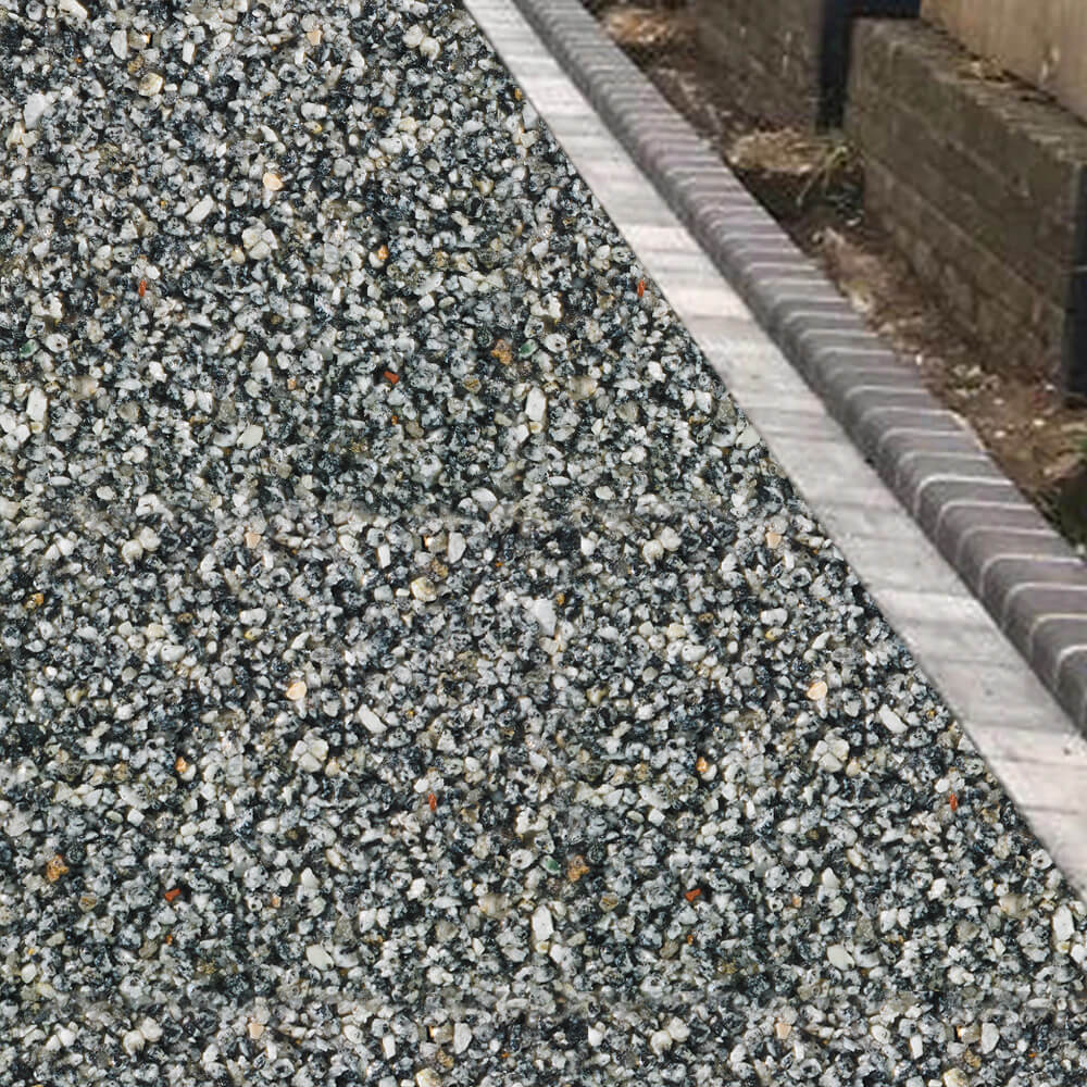 RESIN BOUND 1m2 DIY LANDSCAPER KIT NORDIC GREY 2-5mm (inc resin & gravel)
