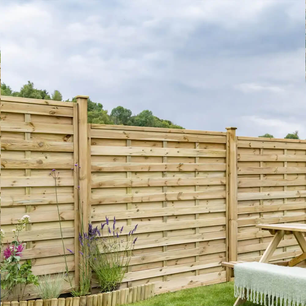 Elite Espirit Square Fence Panel 1800 x 1500mm (6ft x 5ft Approximate)