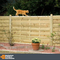 Elite Espirit Square Fence Panel 1800 x 1500mm (6ft x 5ft Approximate)