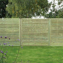 Premium Slatted Fence Panel 6ftx6ft