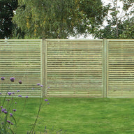 Premium Slatted Fence Panel 6ftx6ft