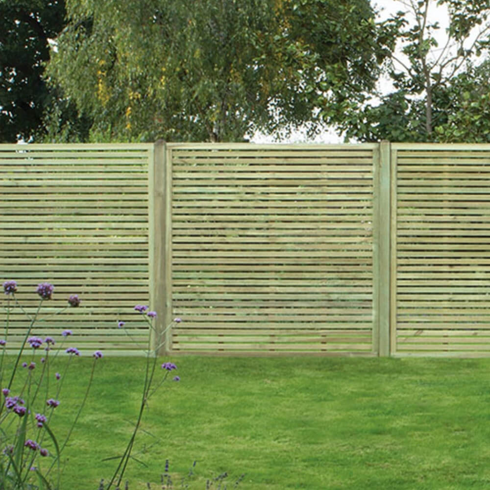 Premium Slatted Fence Panel 6ftx6ft