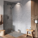 Bathroom  SHOWER PANEL GREY MARBLE GLOSS 1m x 2.4m 10mm