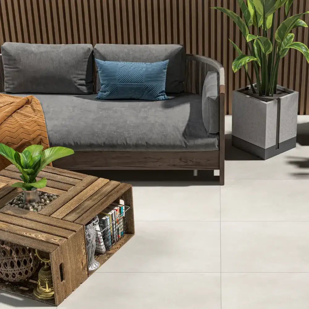 Quartz White Porcelain Paving Tile