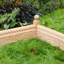 Rustic rope top corner garden edging Cotswold
