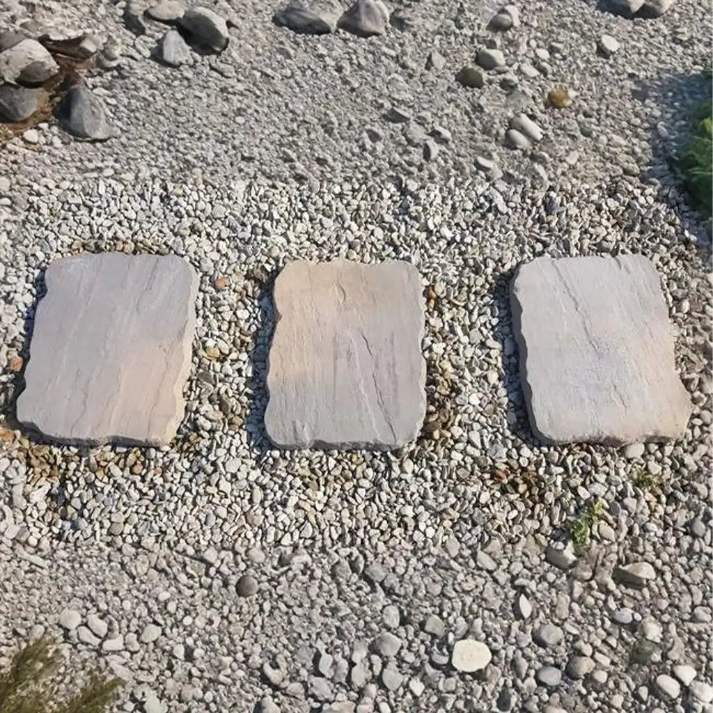 BRADSTONE STEPPING STONE WEATHERED GREY 450X350MM