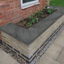 BRADSTONE Mode Profiled 595x295mm 11.8" wall Coping Dark Grey