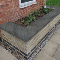 BRADSTONE Mode Profiled 595x295mm 11.8" wall Coping Dark Grey