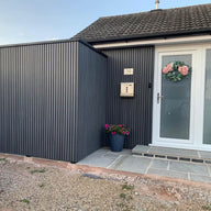 Composite Garden Wall Cladding Grey 200mm x 3.6m