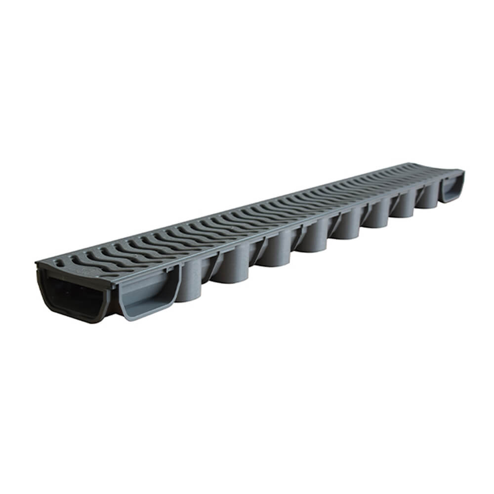 Plastic Aco 50mm Depth Low Flow Channel Drain 1000mm Length