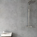 Bathroom SHOWER PANEL CONCRETE MATT GREY 1m x 2.4m 10mm