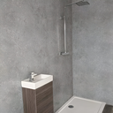 Bathroom SHOWER PANEL CONCRETE MATT GREY 1m x 2.4m 10mm