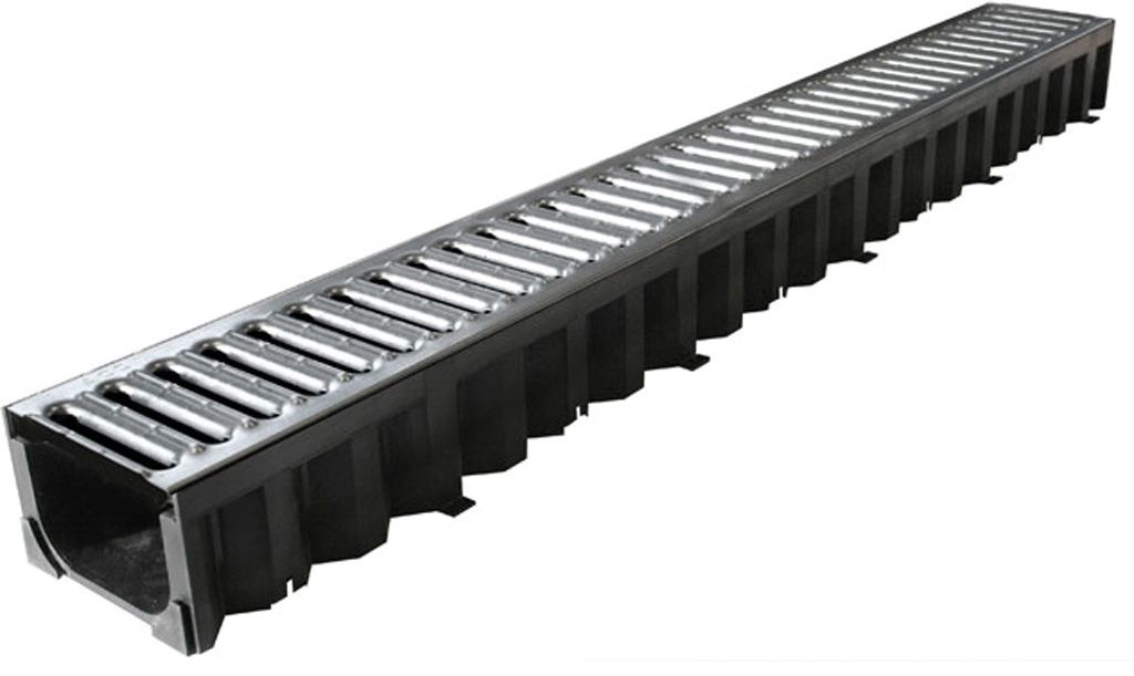 Easi Channel Aco Drain Hexdrain Plastic with Metal Top