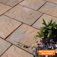 Bradstone York Brown Ashbourne ECO Patio Paving Kit 3.6m x 2.7m 9.72 m2 Pack of 48 Slabs