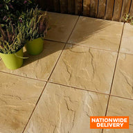 Bradstone Buff Yellow Riven Paving Slab