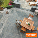 Bradstone Mode Profiled Dark Grey Porcelain Paving Slab