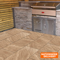 Bradstone Mode Profiled Honey Gold Porcelain Paving Slab