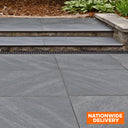 Bradstone Mode Profiled Porcelain Dark Grey Bullnose Step 900x450x20mm Pack of 1