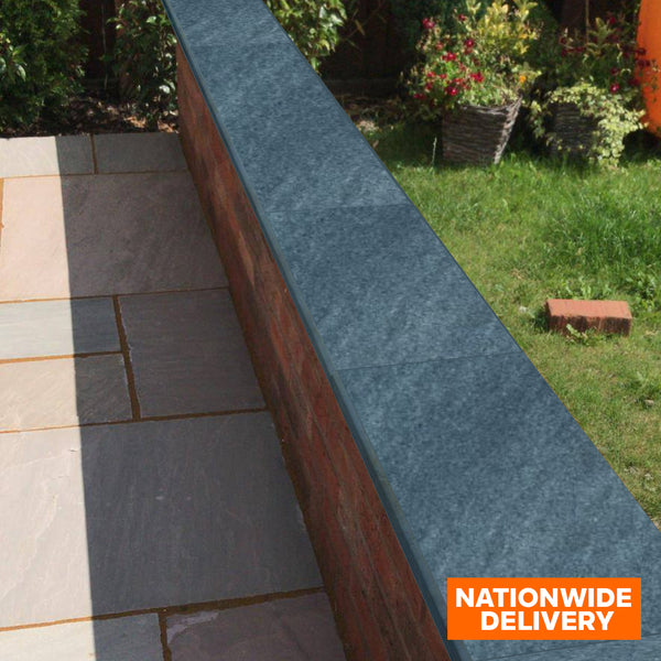 Bradstone Mode Profiled Dark Grey Edging / Coping 600x300x20mm Pack of 3