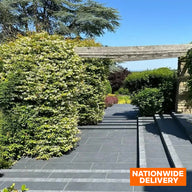 Bradstone ROCK Blue Black Porcelain Paving Slab 895x595x20mm 21.6m2 Pack of 40