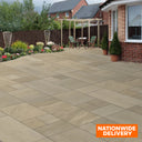 Bradstone ROCK Autumn Green 20mm Porcelain Paving Patio Pack 19.89m2 Pack