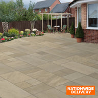 Bradstone ROCK Autumn Green 20mm Porcelain Paving Patio Pack 19.89m2 Pack