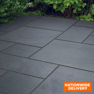 Bradstone ROCK Blue Black 20mm Porcelain Paving Patio Pack 19.89m2 Pack