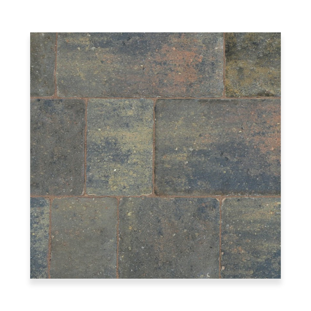 Bradstone Monksbridge Tegula 50mm Paver Block Paving 4 size - Croft  9.6m2 Pack
