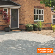 Bradstone Monksbridge Tegula 50mm Paver Block Paving 4 size - Grey Green  9.6m2 Pack