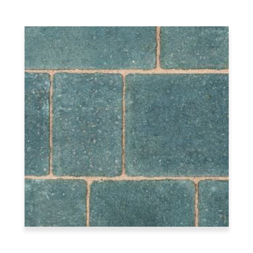 Bradstone Monksbridge Tegula 50mm Paver Block Paving 4 size - Grey Green  9.6m2 Pack