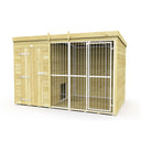 Dog Kennel And Run (Full Height With Bars)
