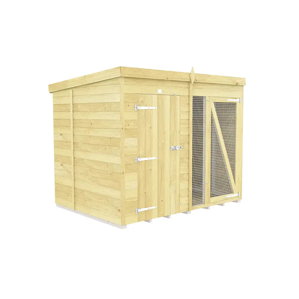 Dog Kennel And Run (Full Height)