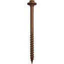 63mm 4729/PP SleeperSecure Sleeper Screws - Hex Head - Pack of 30 BROWN