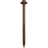 63mm 4729/PP SleeperSecure Sleeper Screws - Hex Head - Pack of 30 BROWN