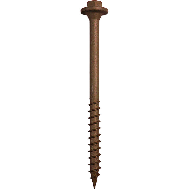 63mm 4729/PP SleeperSecure Sleeper Screws - Hex Head - Pack of 30 BROWN