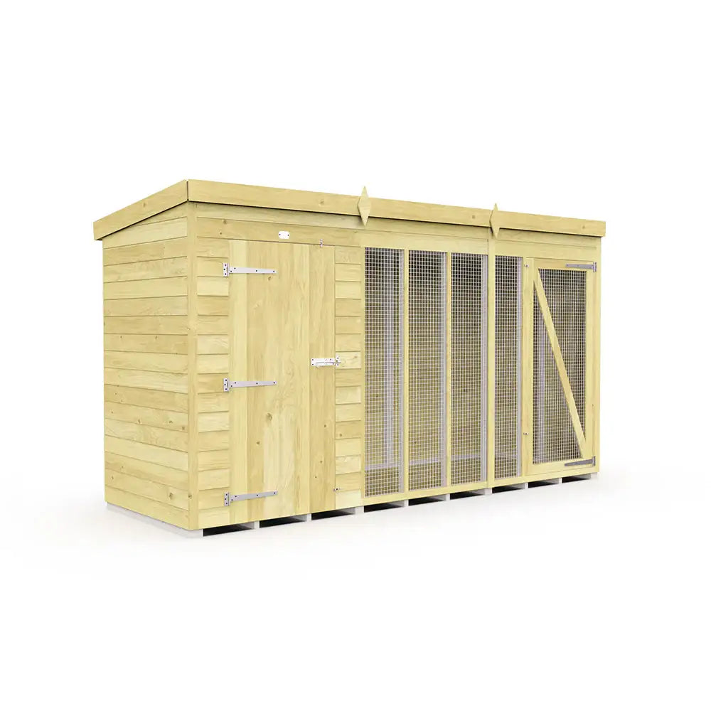 Dog Kennel And Run (Full Height)