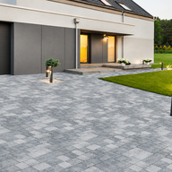 Cobbled 50mm Silver Grey Trio 3 Sized Block Paver