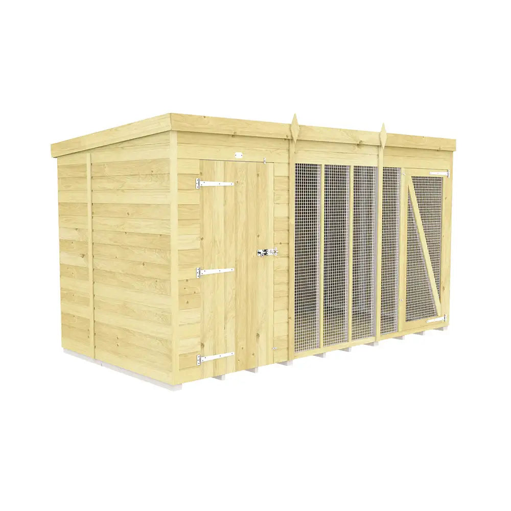 Dog Kennel And Run (Full Height)