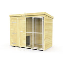 Dog Kennel And Run (Full Height With Bars)