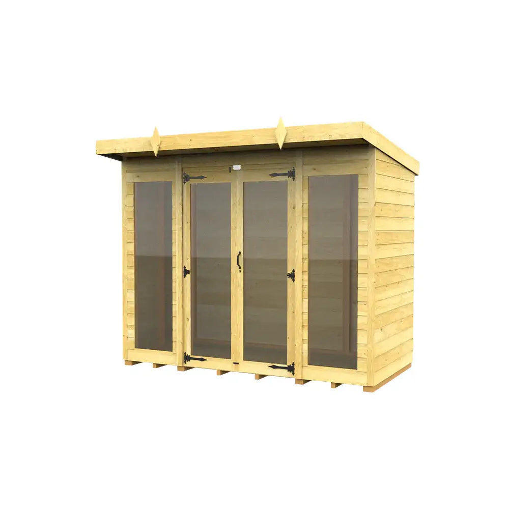 Pent Full Glass Summer House 8ft x 4ft